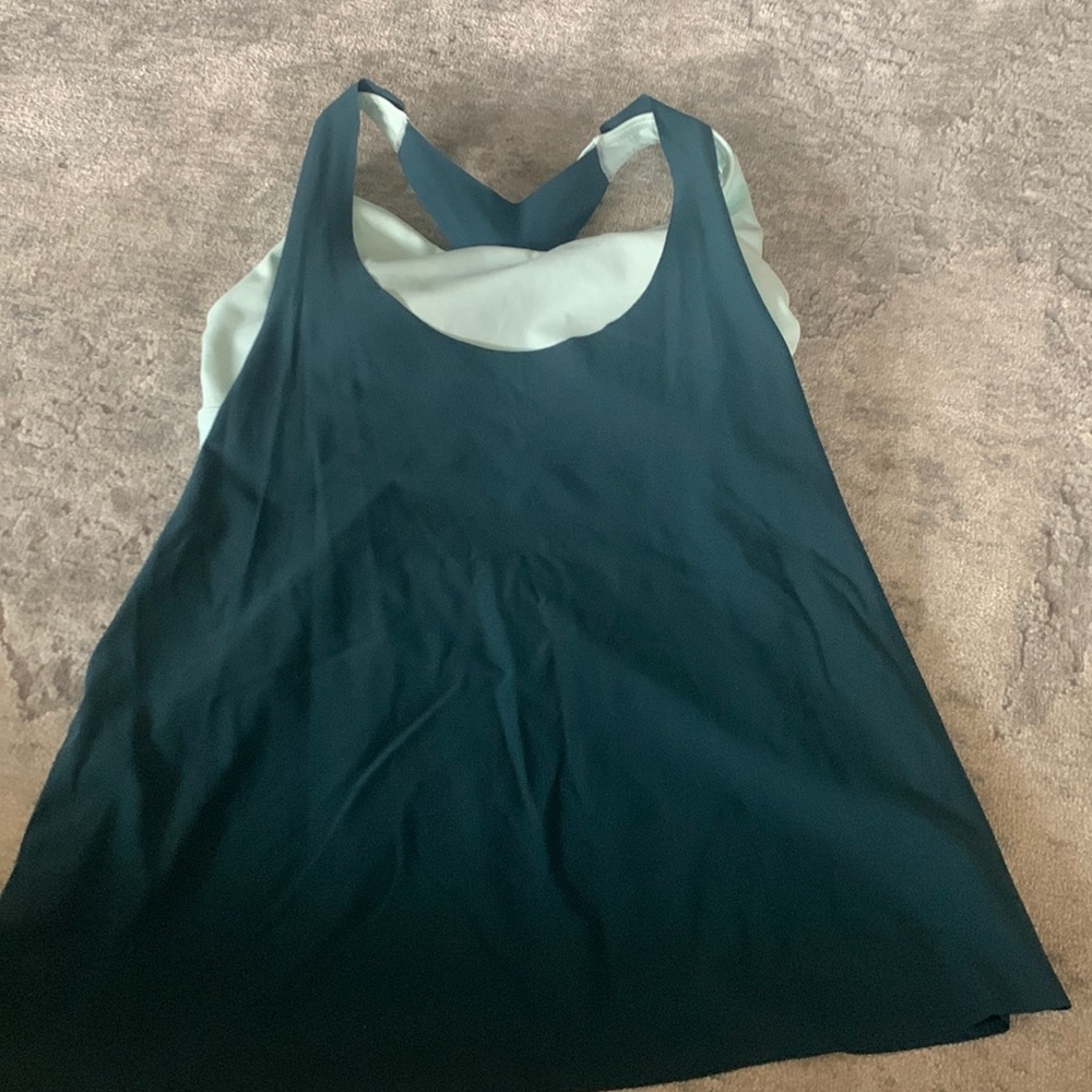 Athleta Dark Teal and Light Blue Tank Top